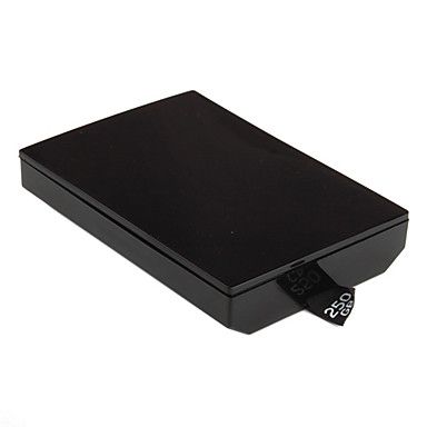 Plástico caixa do disco rígido de 250GB disco para Xbox 360