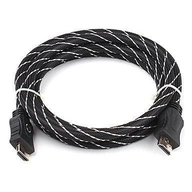 HDMI v1.3 cabo para Xbox 360 e PS3 1.8m banhado a ouro