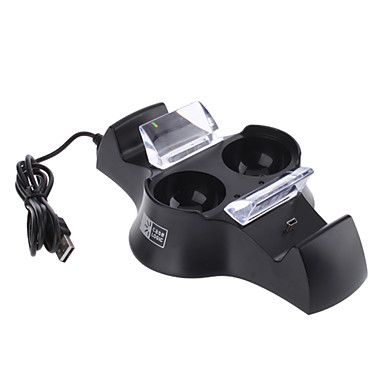 Estação de carga para PS3 controle sem fio e controle Muve